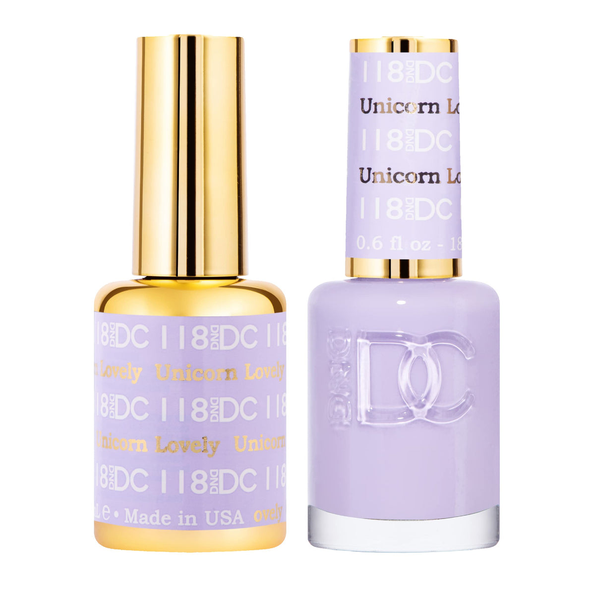 DAISY DND front packaging showing both gel and lacquer, clear matching color
