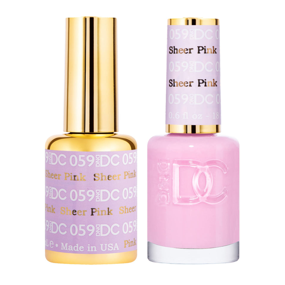 DAISY DND front packaging showing both gel and lacquer, clear matching shade