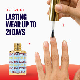 DAISY DND top gel 900 glossy surface detail showing no-wipe shine and durable protection