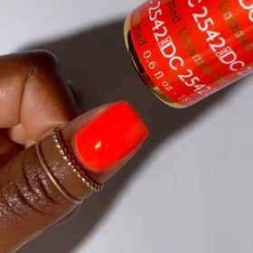 DAISY DND swatch on nail wheel shows true Untamed color payoff