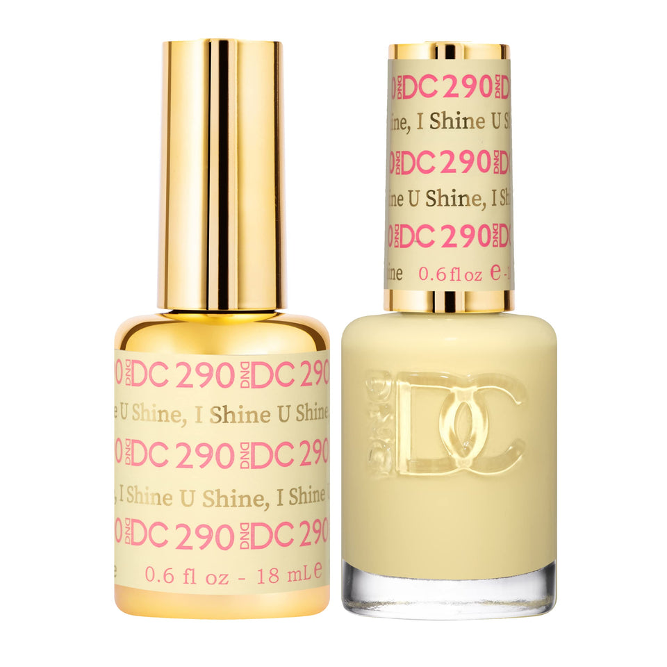 DAISY DND front packaging showing yellow gel and lacquer, clear color match benefit