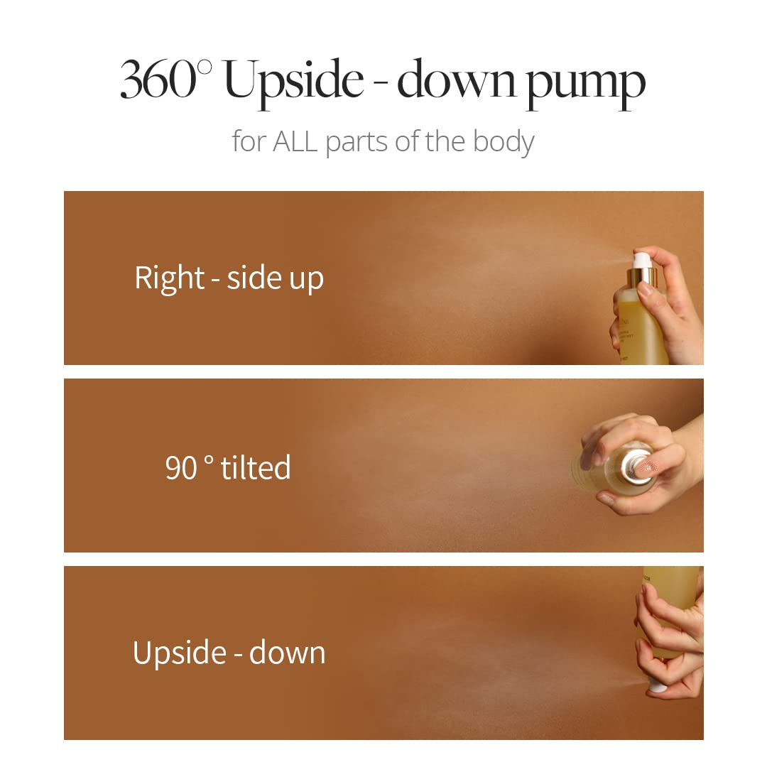 d'alba Piedmont mist applied to arm illustrating quick absorption and smooth, non-greasy finish