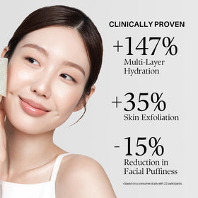 d'alba Piedmont under-eye application demonstrating precise placement and instant moisture boost