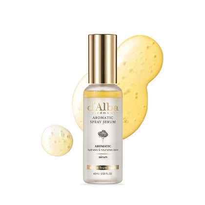 d'alba Piedmont front bottle showing elegant packaging and brand glow benefit