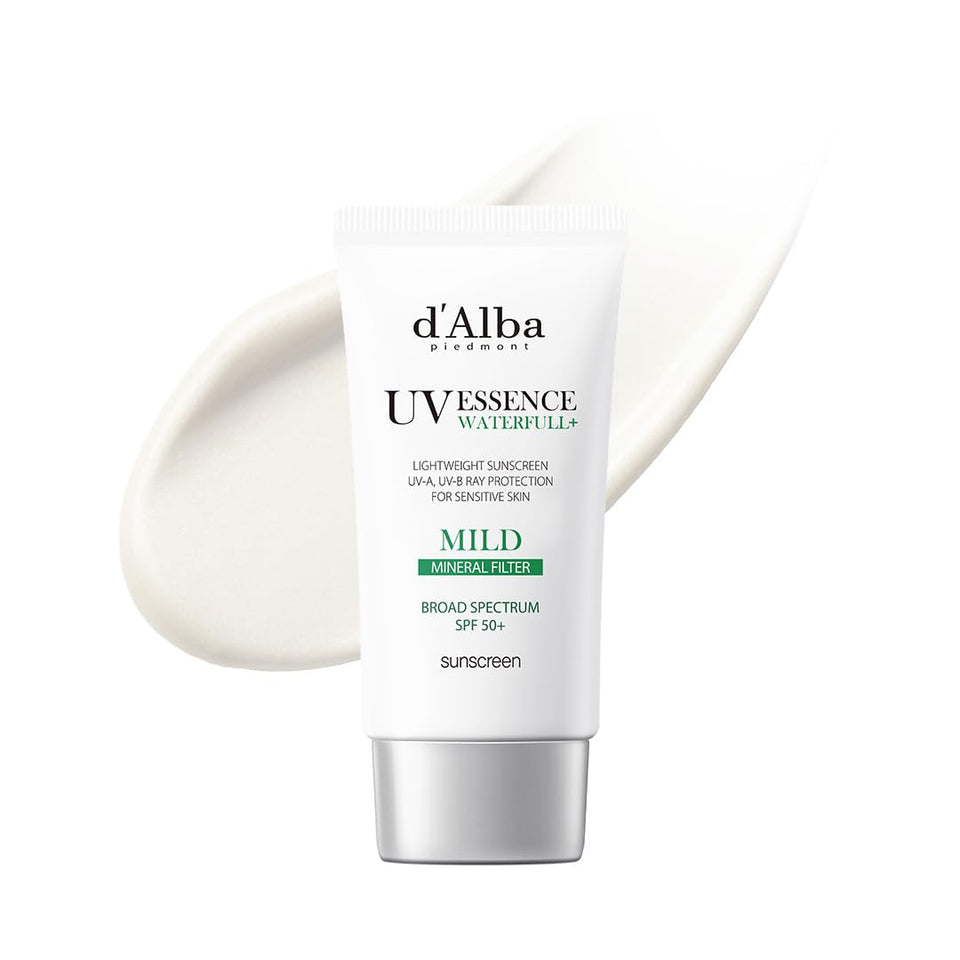 d'alba Piedmont front packaging showing SPF50+ and vegan label for confident protection