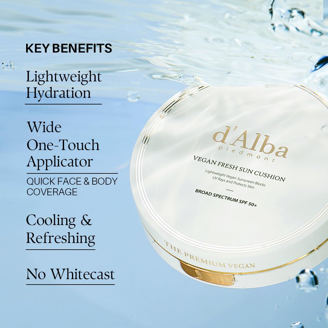 d'alba Piedmont compact in hand highlighting 0.88 oz travel-friendly size