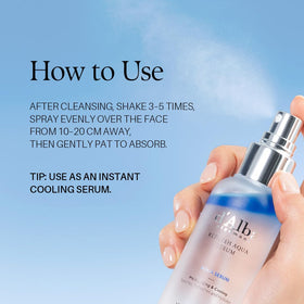 d'alba Piedmont used during makeup routine to set foundation with a dewy finish