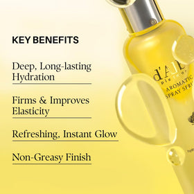 d'alba Piedmont white truffle and rose water ingredient display for antioxidant benefit