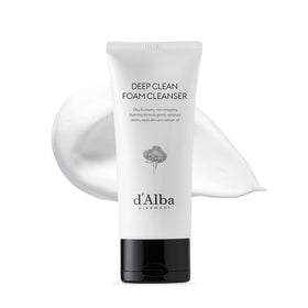 d'alba Piedmont front packaging showing bottle and brand, emphasizes premium vegan cleanser