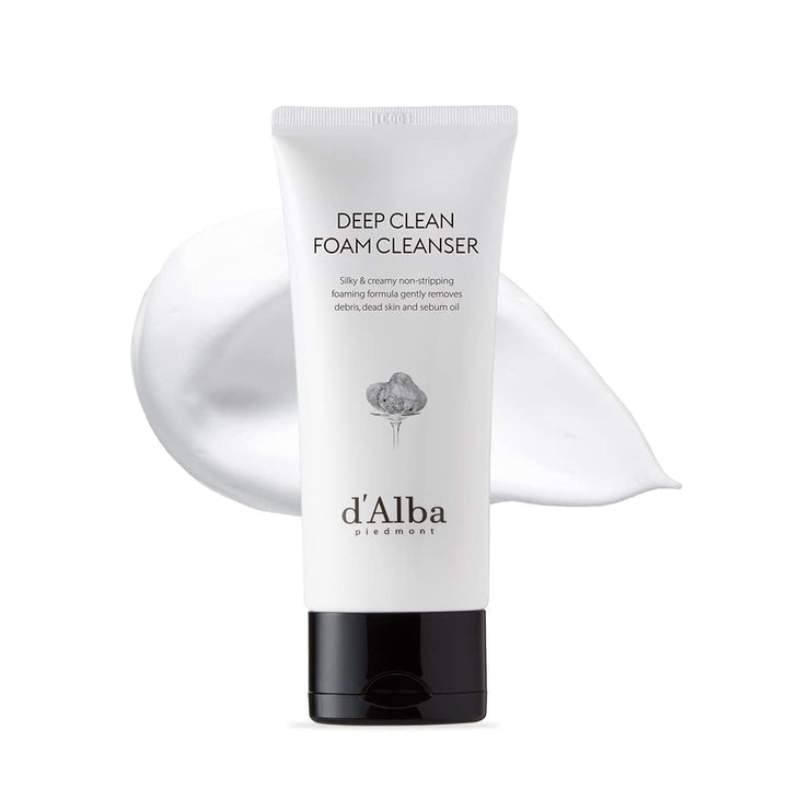 d'alba Piedmont front packaging showing bottle and brand, emphasizes premium vegan cleanser
