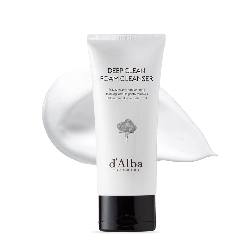 d'alba Piedmont front packaging showing bottle and brand, emphasizes premium vegan cleanser