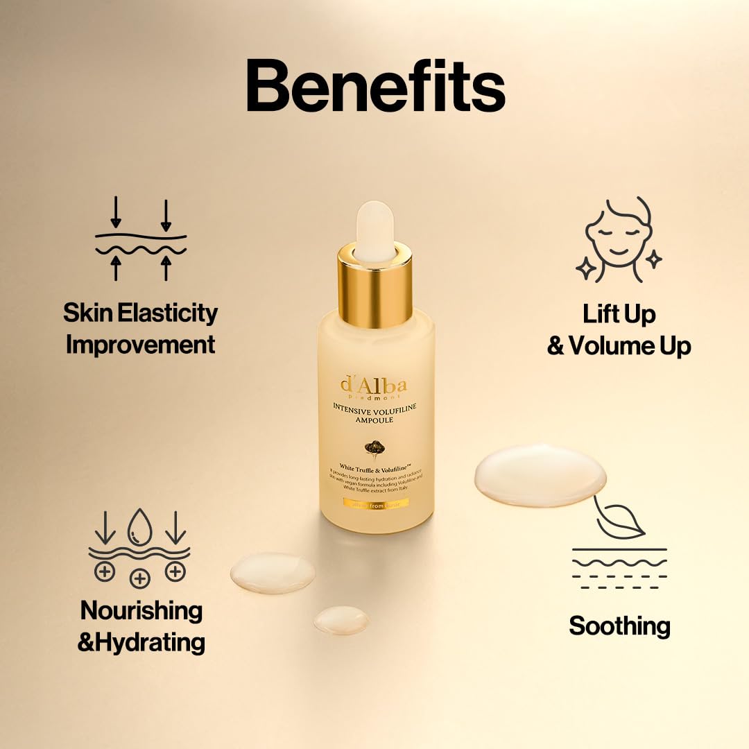 d'alba Piedmont label ingredients detail showing Volufiline and Trufferol transparency