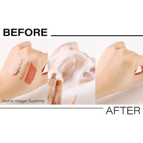 d'alba Piedmont lather on a hand showing foam coverage and easy removal of impurities