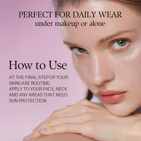d'alba Piedmont sunscreen in a bag with hat illustrating daytime protection