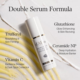 d'alba Piedmont neck usage in hand demonstrating targeted lift and softness