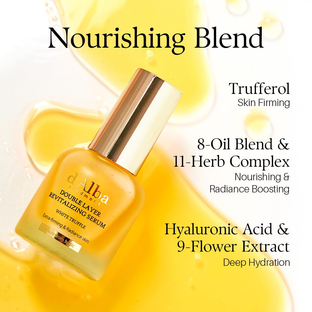 d'alba Piedmont pouring product into palm to illustrate effortless application benefit