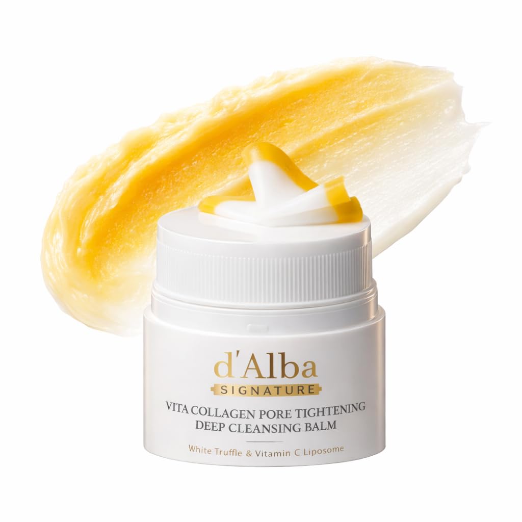 d'alba Piedmont front packaging showing compact balm and brand, convenient travel benefit