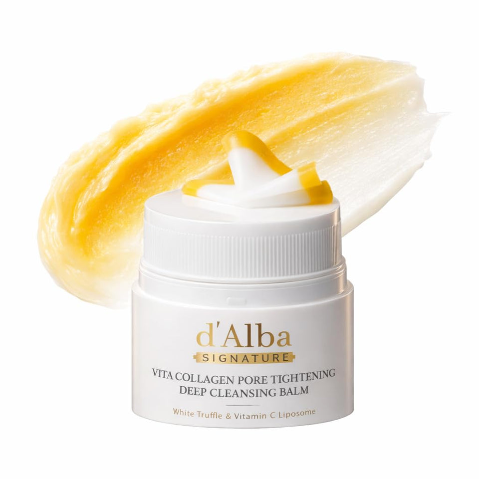 d'alba Piedmont front packaging showing compact balm and brand, convenient travel benefit