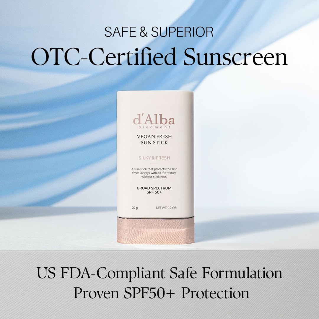 d'alba Piedmont sun stick open with twist applicator for hygienic hands-free use