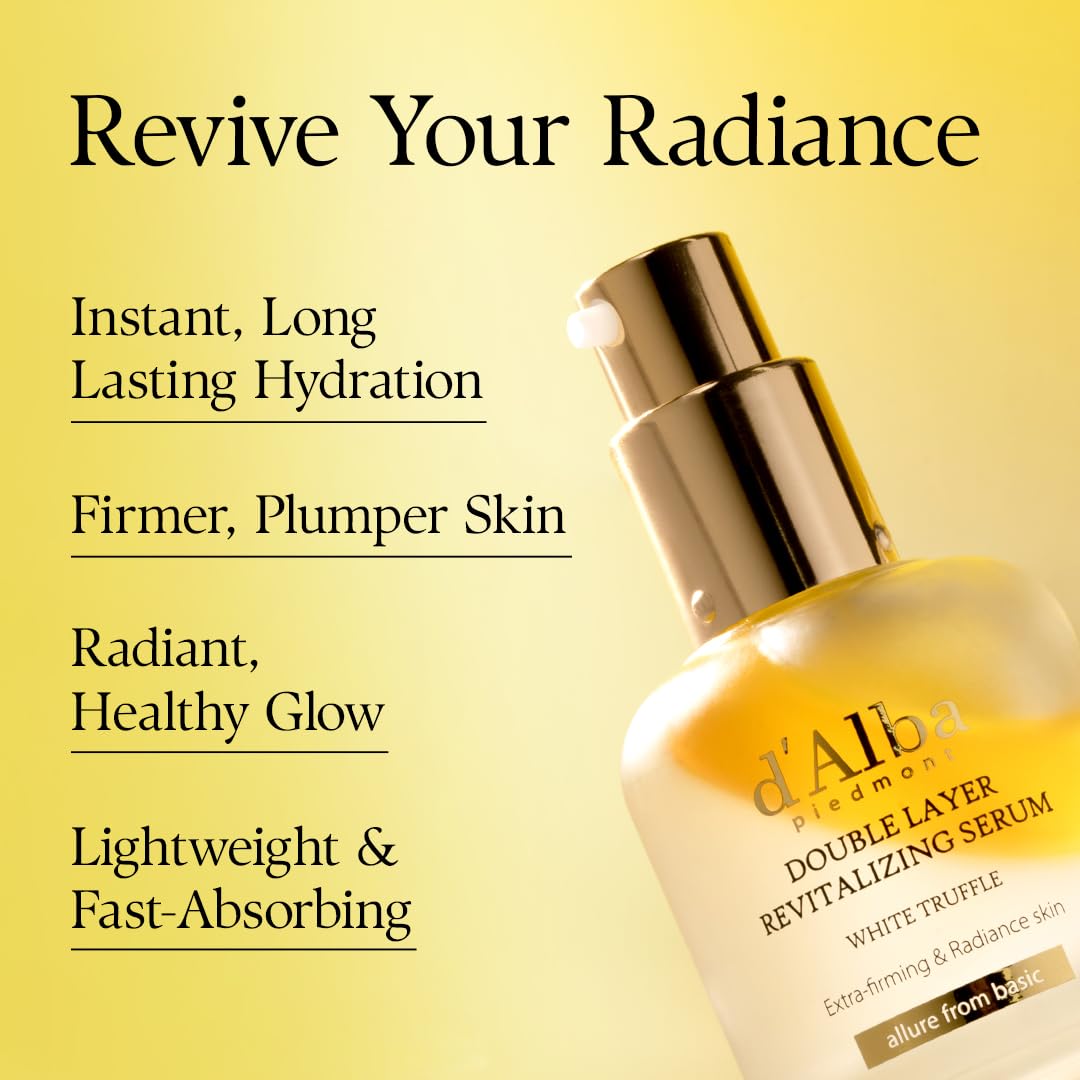 d'alba Piedmont milky serum texture on hand absorbing quickly for hydration