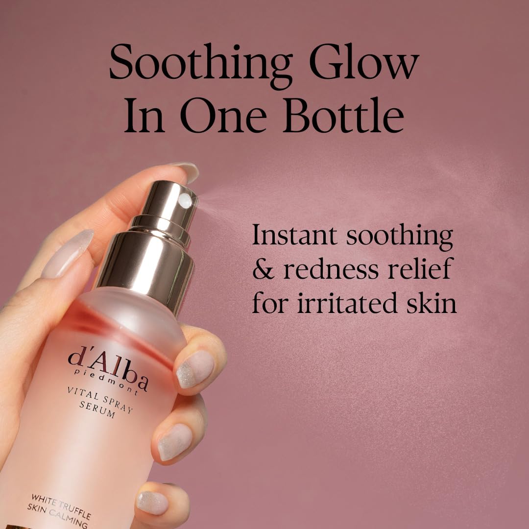 d'alba Piedmont serum texture on hand demonstrating lightweight absorbency benefit