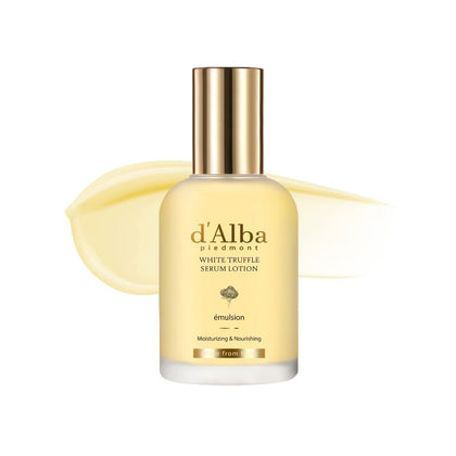 d'alba Piedmont front packaging showing elegant bottle and lotion benefits