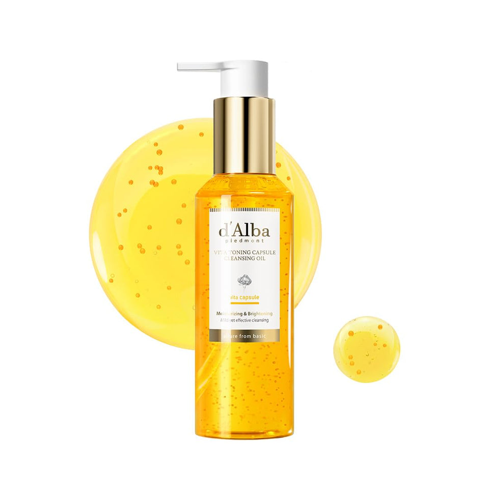 d'alba Piedmont front bottle view showing product and elegant packaging benefit: clear identification