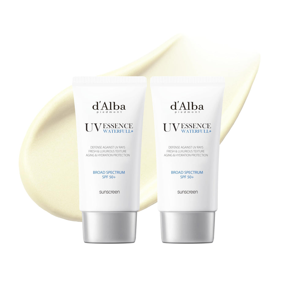 d'alba Piedmont front packaging showing SPF50+ protection and hydrating benefit
