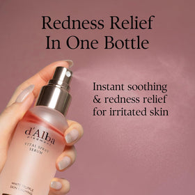 d'alba Piedmont droplet of serum on skin, shows lightweight nourishing texture