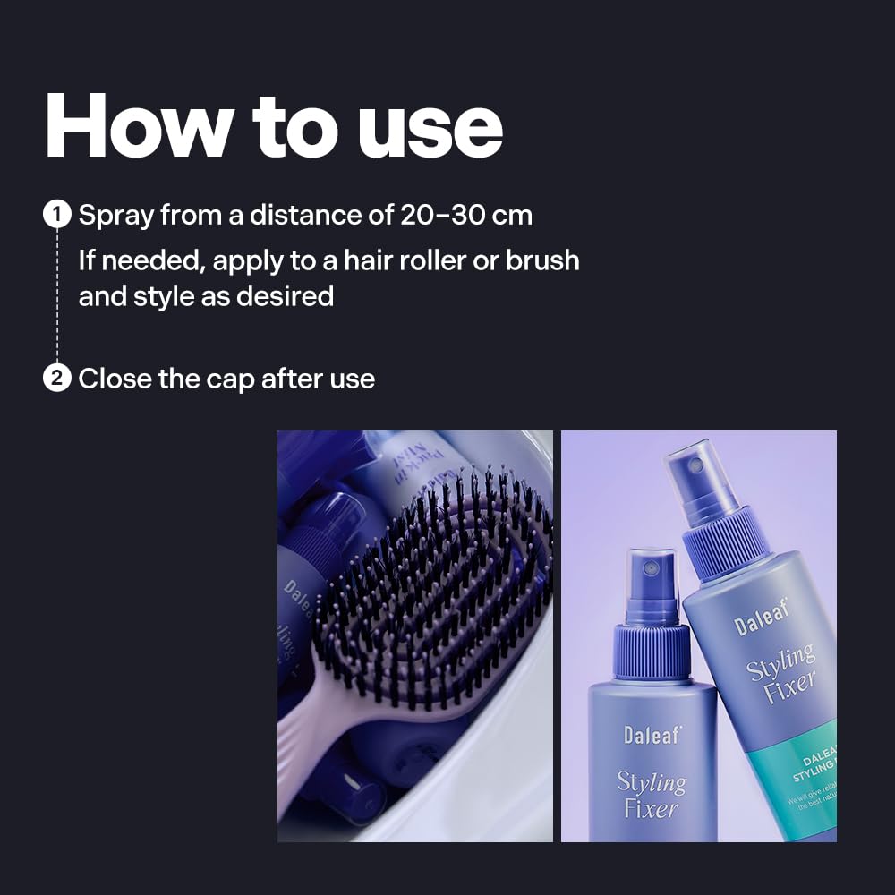 DALEAF bottle in hand showing travel-friendly size benefit