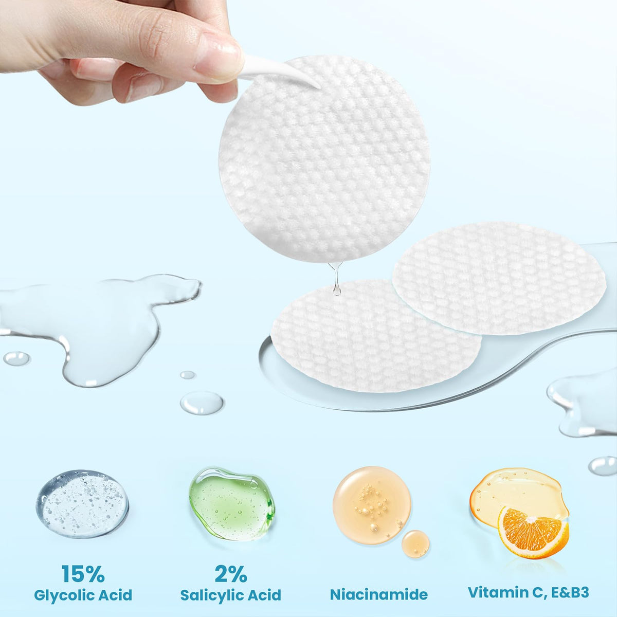 Dalin pad on fingertip demonstrating easy application and precise control