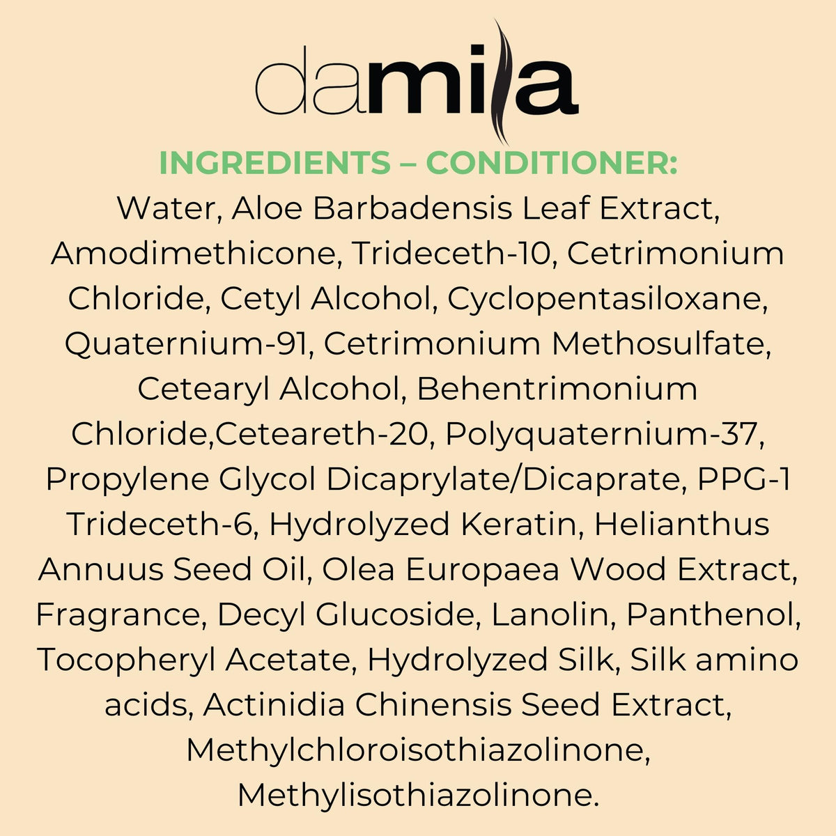 damila before and after hair image showing reduced frizz and shine