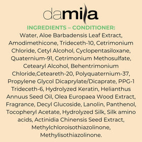 damila before and after hair image showing reduced frizz and shine