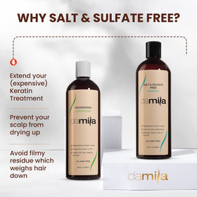 damila label ingredients view with botanical list, shows safe formulation