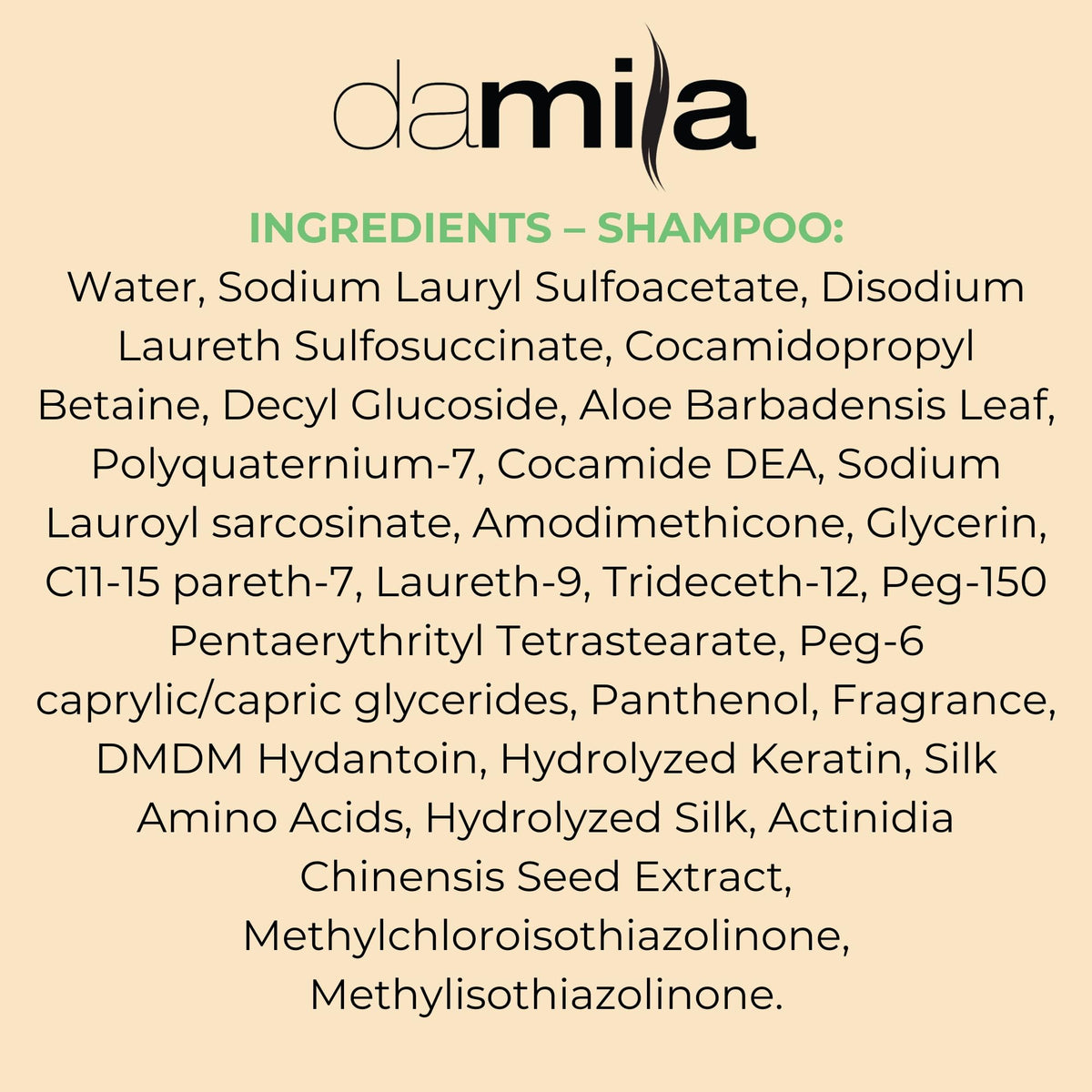 damila products styled on bathroom shelf, presents salon-quality routine