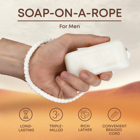 Dana soap texture close-up showing triple-milled dense lather benefit