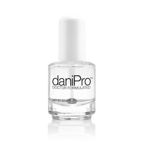 daniPro front bottle showing clean label and quick-dry benefit
