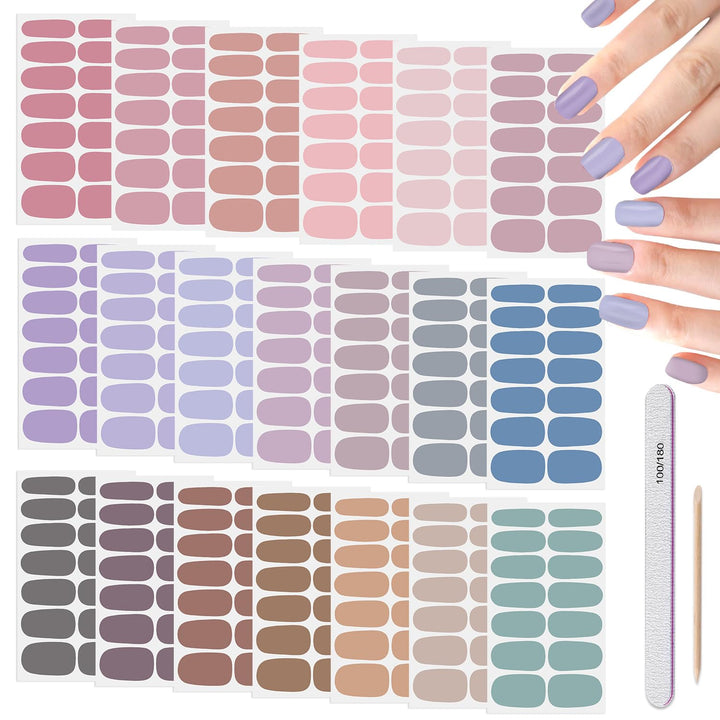 DANNEASY front packaging showing 20 sheets and included tools for convenient manicure