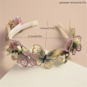DANRENPANG headband on adult model for size comparison and styling guidance