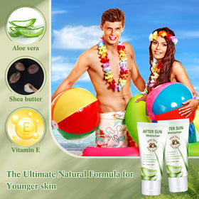 Dansib applying lotion to arm showing quick soothing benefit
