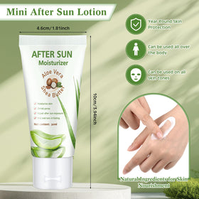 Dansib close-up of lotion texture highlighting aloe hydration