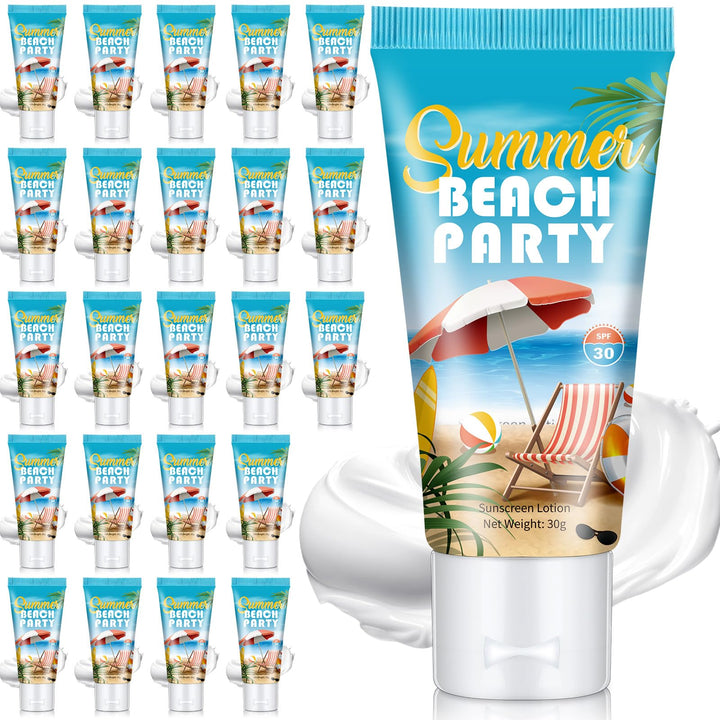 Dansib front packaging showing 24 mini sunscreen tubes, convenient bulk gifting