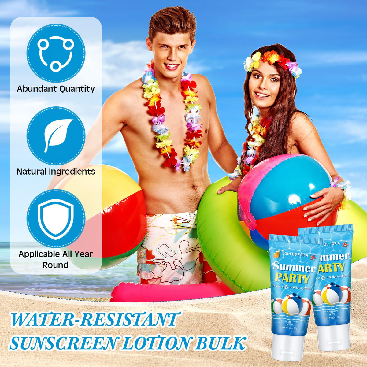 Dansib label highlighting SPF 30 and water resistance for reliable daytime protection