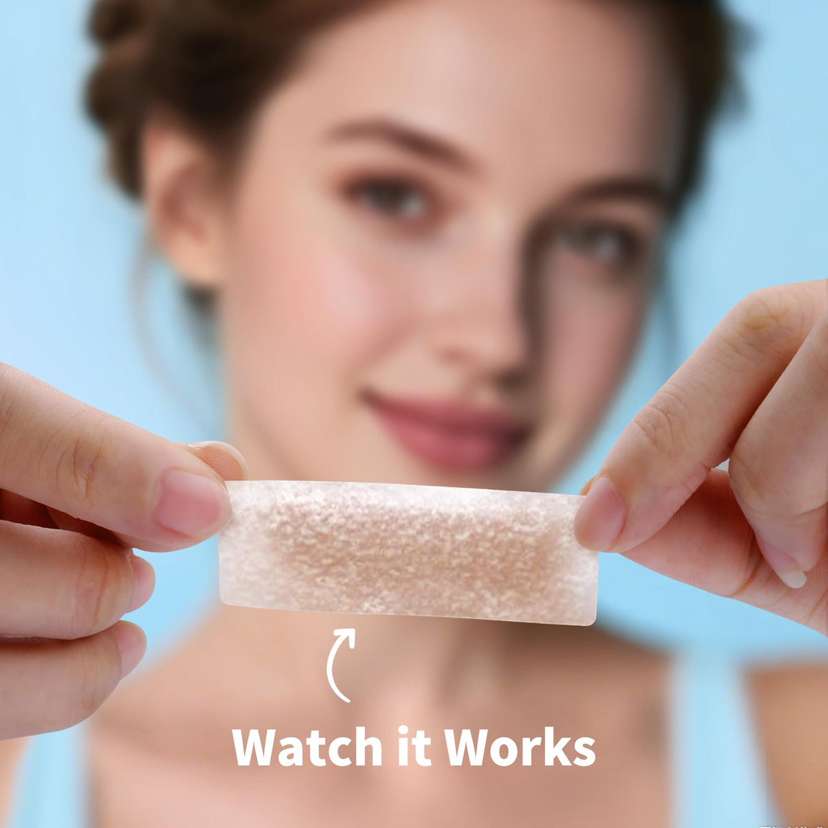 Daolyo close-up of hydrocolloid texture demonstrating strong adhesion