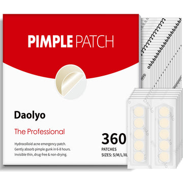 Daolyo front packaging showing 360-count acne patch kit and compact design