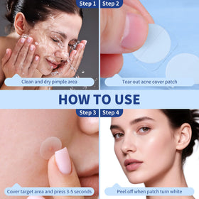 Daolyo lifestyle nighttime use with patch on face showing overnight protection
