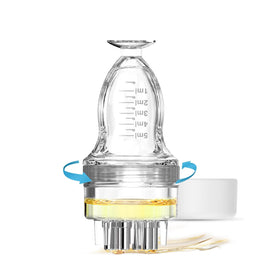 DAPENG applicator front view showing compact bottle and cap for neat application