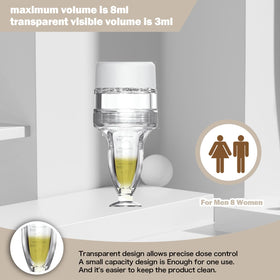 DAPENG applicator in use on scalp delivering serum precisely with massage benefit