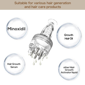DAPENG close-up of silicone ball teeth massaging tip for gentle follicle stimulation