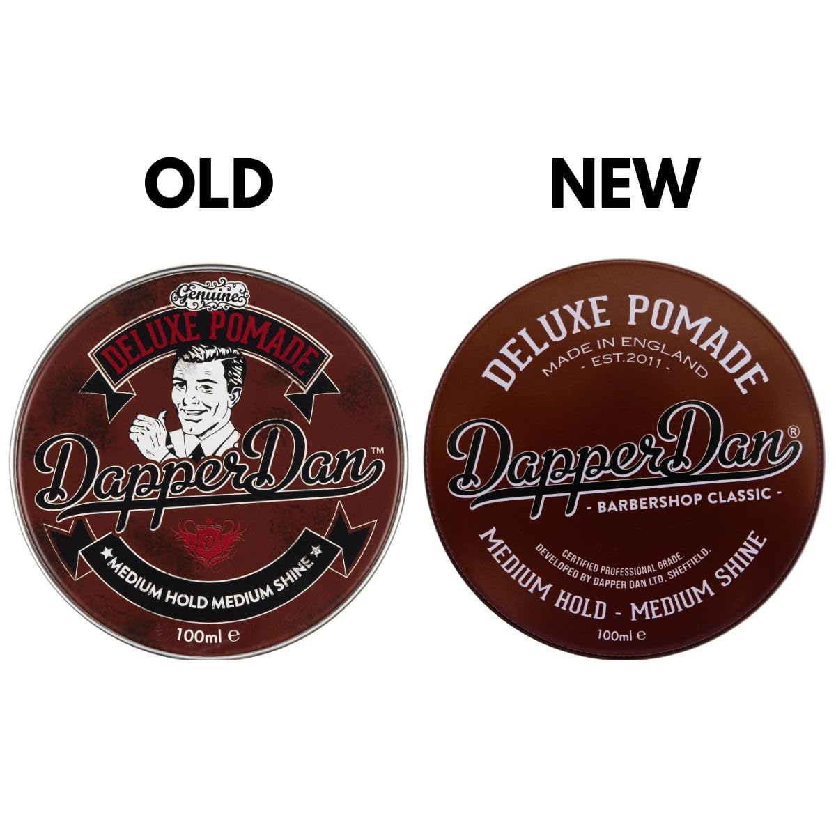 Dapper Dan open jar texture demonstrating smooth paste and easy spreadability